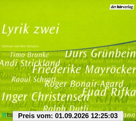 Lyrik Zwei, 4 Audio-CDs