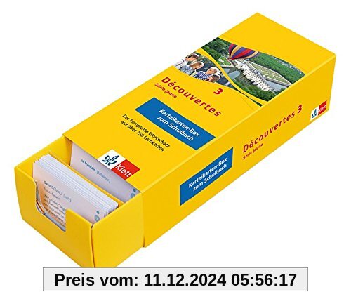 Découvertes Série Jaune 3 - Vokabel-Lernbox zum Schulbuch: Französisch passend zum Lehrwerk üben