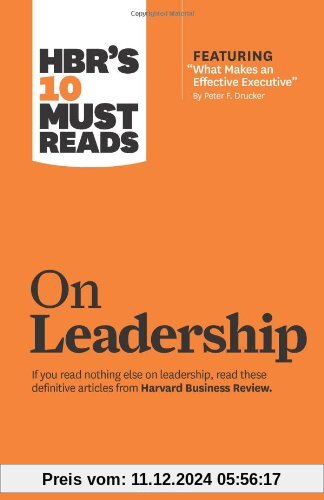 HBR's 10 Must Reads on Leadership