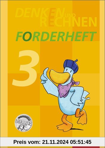 Denken und Rechnen Zusatzmaterialien - Ausgabe 2011: Forderheft 3