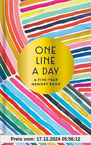 Rainbow One Line a Day: A Five-Year Memory Book