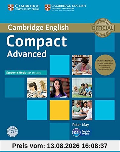 Compact Advanced: Student's Book Pack (Student's Book with answers and CD-ROM and Class Audio CDs(2))