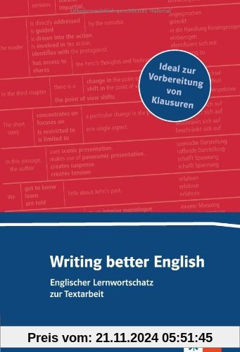 Writing better English A2-B2: Lernwortschatz zur Textarbeit