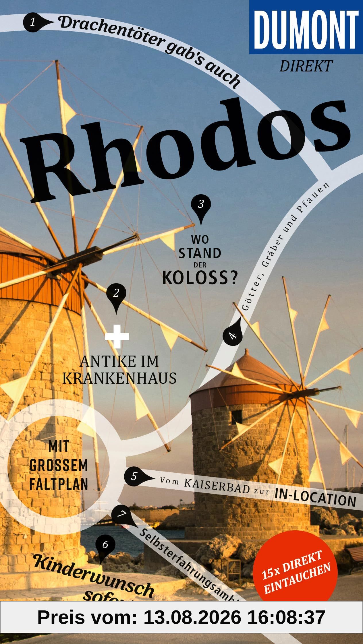 DUMONT direkt Reiseführer Rhodos: Mit großem Faltplan