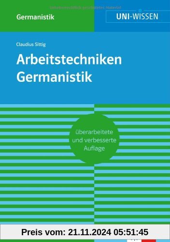 Arbeitstechniken Germanistik