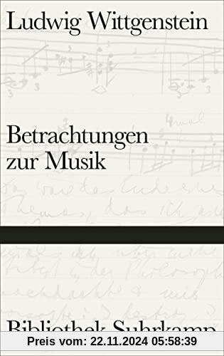 Betrachtungen zur Musik (Bibliothek Suhrkamp)