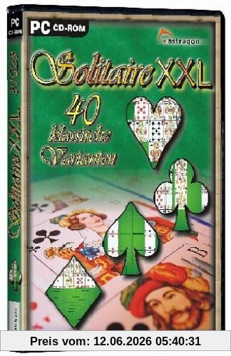 Solitaire XXL, CD-ROM 40 klassische Varianten. Für Windows 95/98/ME/2000/XP