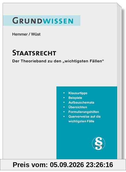 Grundwissen Staatsrecht: Theorieband zu den 32 wichtigsten Fällen Staatsrecht (Skripten - Öffentliches Recht)