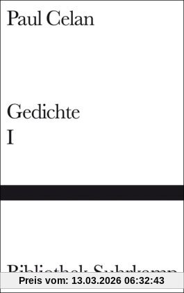 Paul Celan Gedichte In Zwei Bänden, Band 1