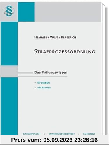 14450 - Strafprozessordnung: Das Prüfungswissen für Studium und Examen (Skripten - Strafrecht)