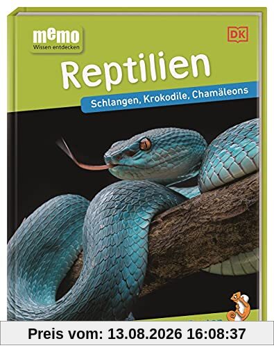 memo Wissen entdecken. Reptilien: Schlangen, Krokodile, Chamäleons. Das Buch mit Poster!