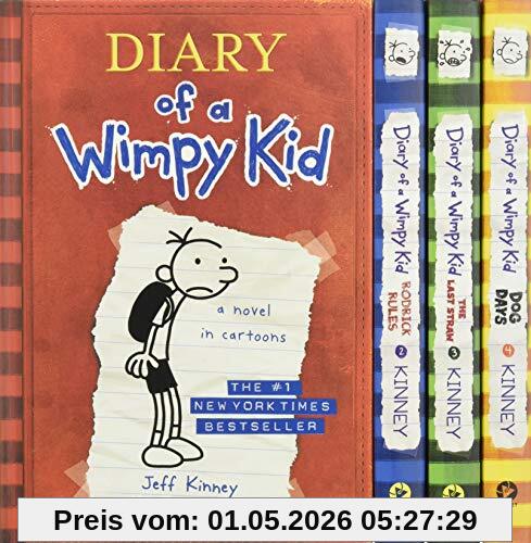 Diary of a Wimpy Kid Box of Books 1-4 Revised