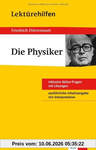 Lektürehilfen Friedrich Dürrenmatt Die Physiker