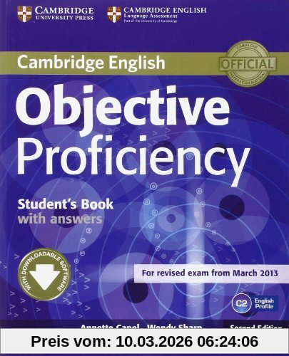Annette Capel Objective Proficiency, Self-study Student's Book With Answers