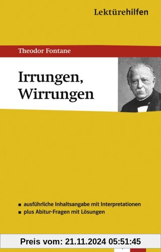 Lektürehilfen Irrungen, Wirrungen. (Lernmaterialien)