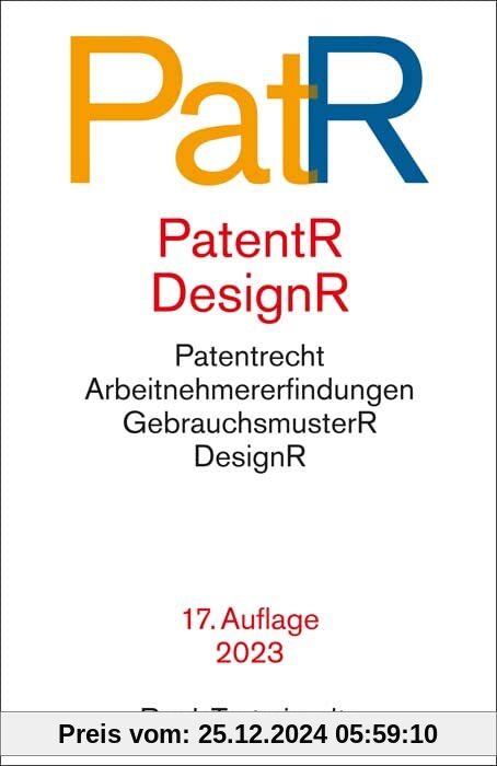 Patent- und Designrecht: Textausgabe zum deutschen, europäischen und internationalen Patent-, Gebrauchsmuster- und Desig