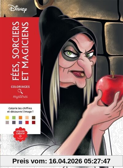 Coloriages Mystères Disney : Fées, sorciers et magiciens