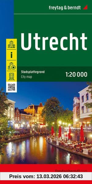 Utrecht, Stadtplan 1, 20.000, Freytag & Berndt (freytag & Berndt Stadtpläne)