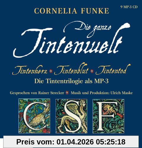 Tintenwelt - mp3-Ausgabe: Tintenherz, Tintenblut, Tintentod