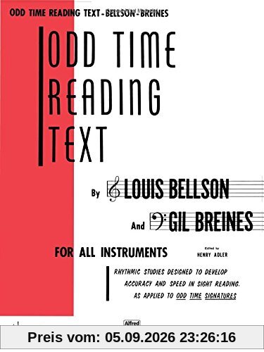 Odd Time Reading Text: For All Instruments