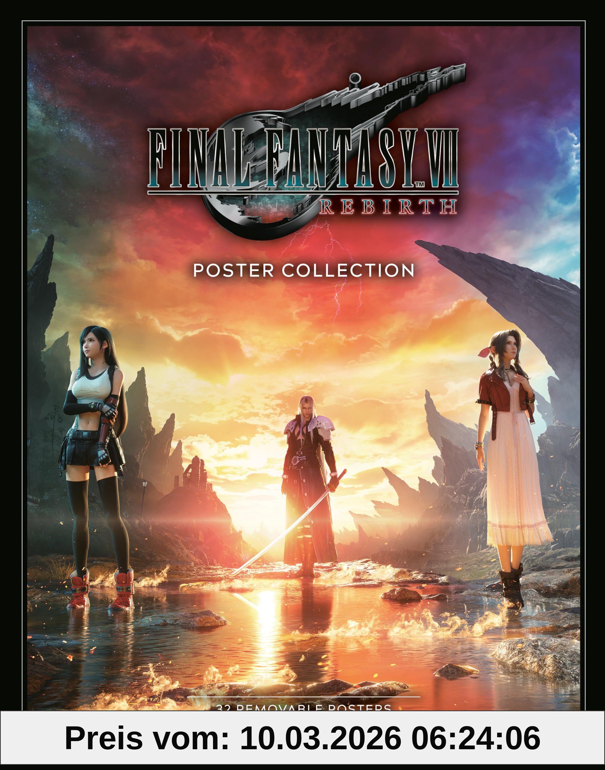 Square Enix Final Fantasy Vii Rebirth Poster Collection, Collection Of 32 Premium-quality Removable Posters
