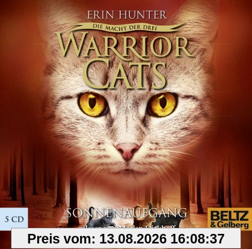 Warrior Cats-Die Macht der drei. Sonnenaufgang: III, Folge 6, gelesen von Marlen Diekhoff, 5 CDs in der Multibox,  6 Std. 19 Min.