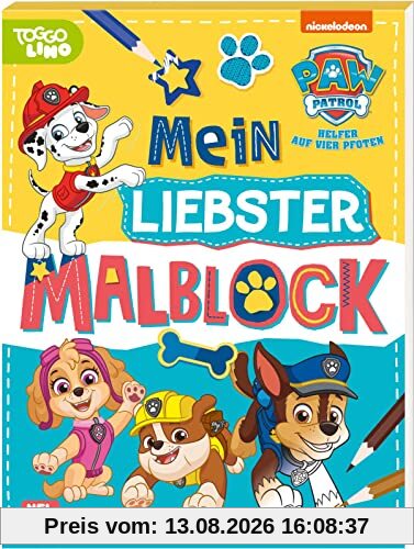 PAW Patrol: Mein liebster Malblock: Mehr als 120 neue Ausmalbilder (ab 3 Jahren)