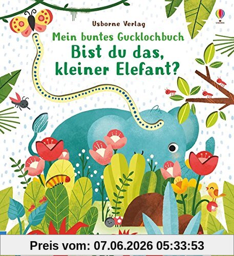Mein buntes Gucklochbuch: Bist du das, kleiner Elefant?: ab 6 Monaten