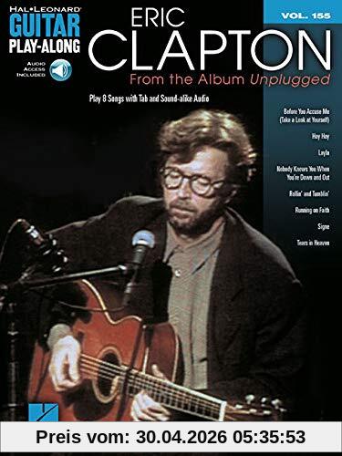 Guitar Play Along Volume 155: Clapton Eric Unplugged: Noten, CD für Gitarre