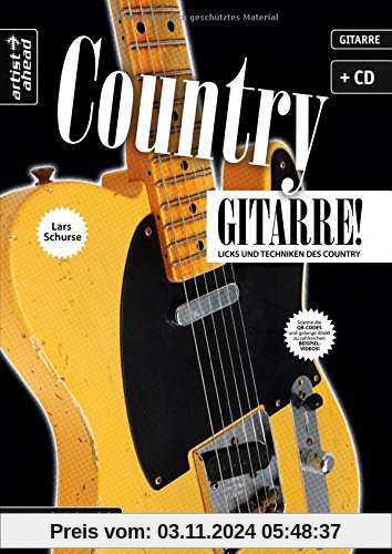 Country-Gitarre: Licks und Techniken des Country (inkl. Audio-CD). Musiknoten für E-Gitarre.