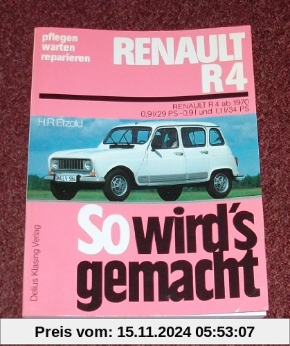 So wird's gemacht. Renault R 4 29/34 PS ab 1970