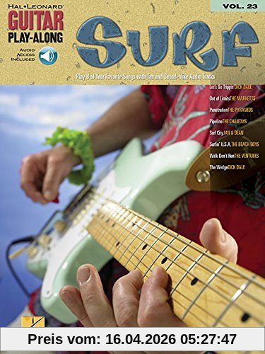 Guitar Play Along Volume 23 Surf Guitar BK/CD