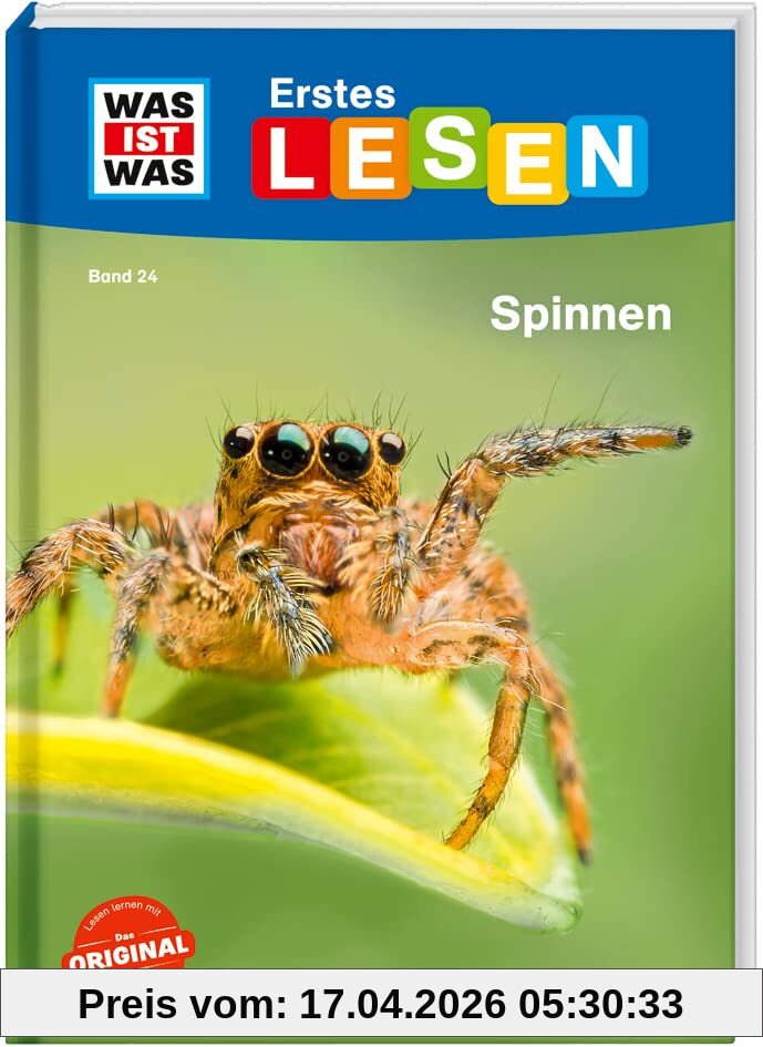 WAS IST WAS Erstes Lesen Band 24. Spinnen / Sachbuch für Erstleser und Leseanfänger / Mit großer Schrift und einfachem Satzbau