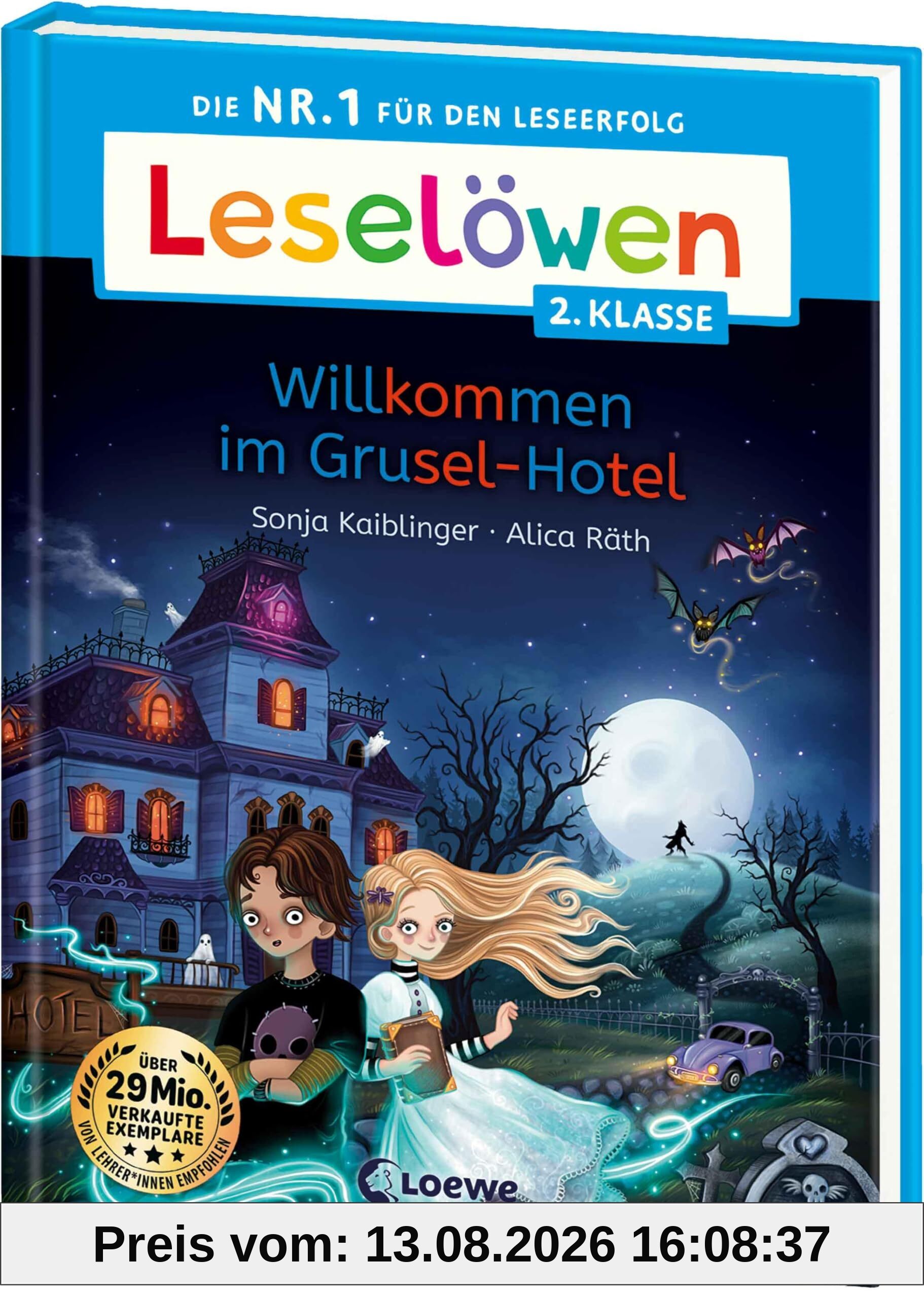 Leselöwen 2. Klasse - Willkommen im Grusel-Hotel: Die Nr. 1 für den Leseerfolg - Mit Leselernschrift ABeZeh - Erstlesebuch für Kinder ab 7 Jahren
