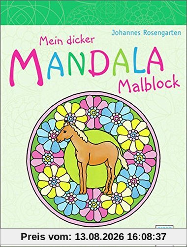 Mein dicker MANDALA Malblock - Pferde und Ponys