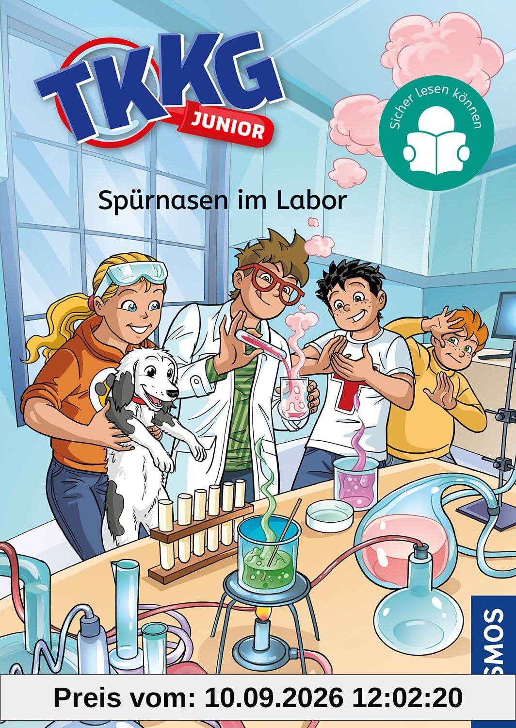 TKKG Junior, 3, Spürnasen im Labor: Sicher lesen können - Kinderbuch ab 7 Jahren - spannender Kinderkrimi mit TKKG