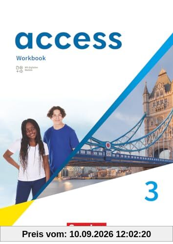 Access - Allgemeine Ausgabe 2022 - Band 3: 7. Schuljahr: Workbook - Mit digitalen Medien