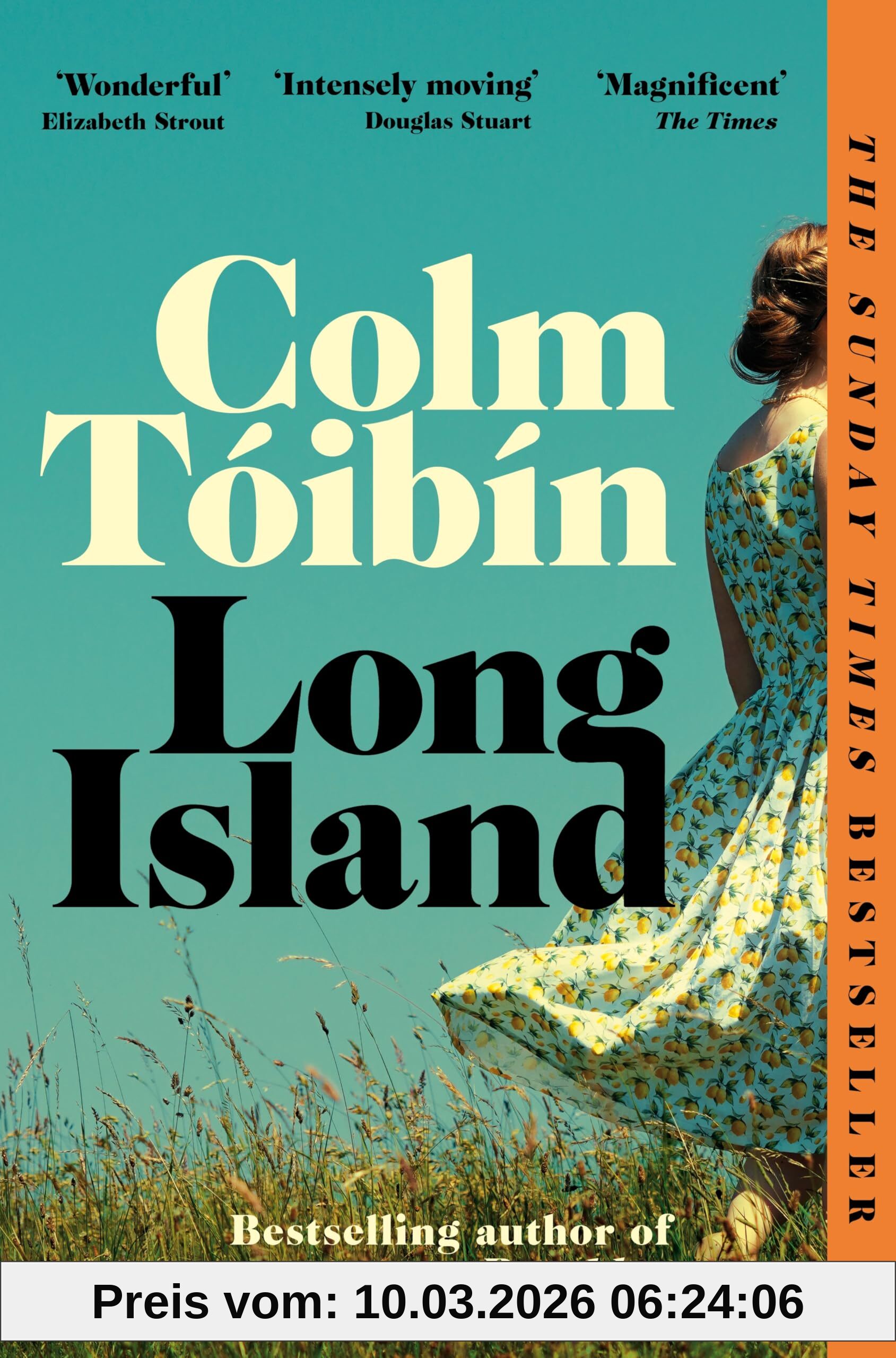 Colm Tóibín Long Island, The Instant Sunday Times Bestseller