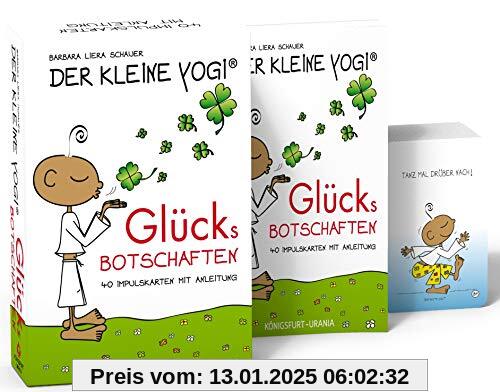 Der Kleine Yogi. Glücksbotschaften: Set mit Booklet und 40 Impulskarten