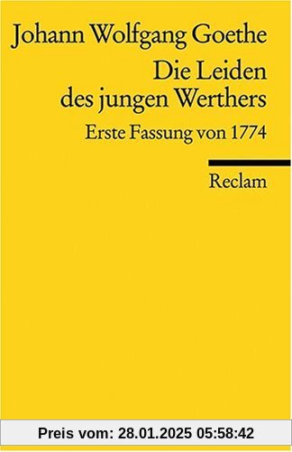 DIE LEIDEN DES JUNGEN WERTHERS