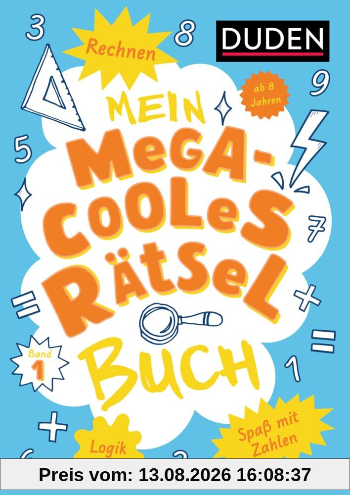 Mein megacooles Rätselbuch - Rechnen | Logik | Spaß mit Zahlen - ab 8 Jahren - Band 1