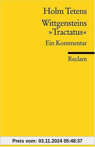 Wittgensteins Tractatus: Ein Kommentar