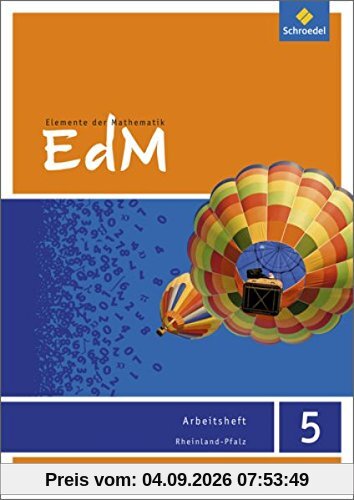 Elemente der Mathematik SI - Ausgabe 2016 für Rheinland-Pfalz: Arbeitsheft 5