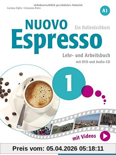 Nuovo Espresso 1: Ein Italienischkurs / Lehr- und Arbeitsbuch mit DVD und Audio-CD
