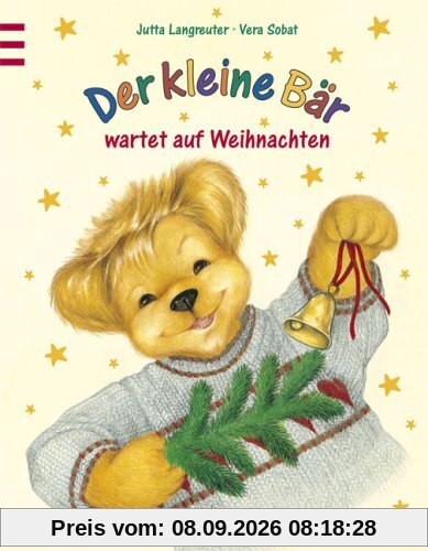 Der kleine Bär wartet auf Weihnachten.