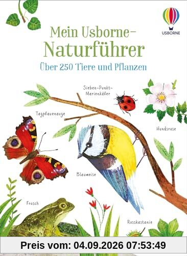 Mein Usborne-Naturführer: Über 250 Tiere und Pflanzen – Bestimmungsbuch für Kinder ab 6 Jahren