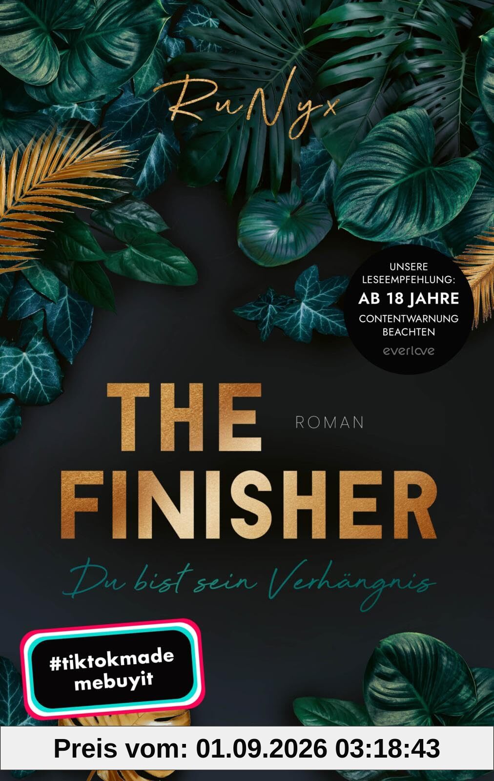 The Finisher – Du bist sein Verhängnis (Dark Verse 4): Roman | Mit limitiertem Farbschnitt und Page Overlay | Endlich! Der 4. Band der »Dark Verse«-Reihe von RuNyx! | Mafia Romance (Zephyr & Alpha)