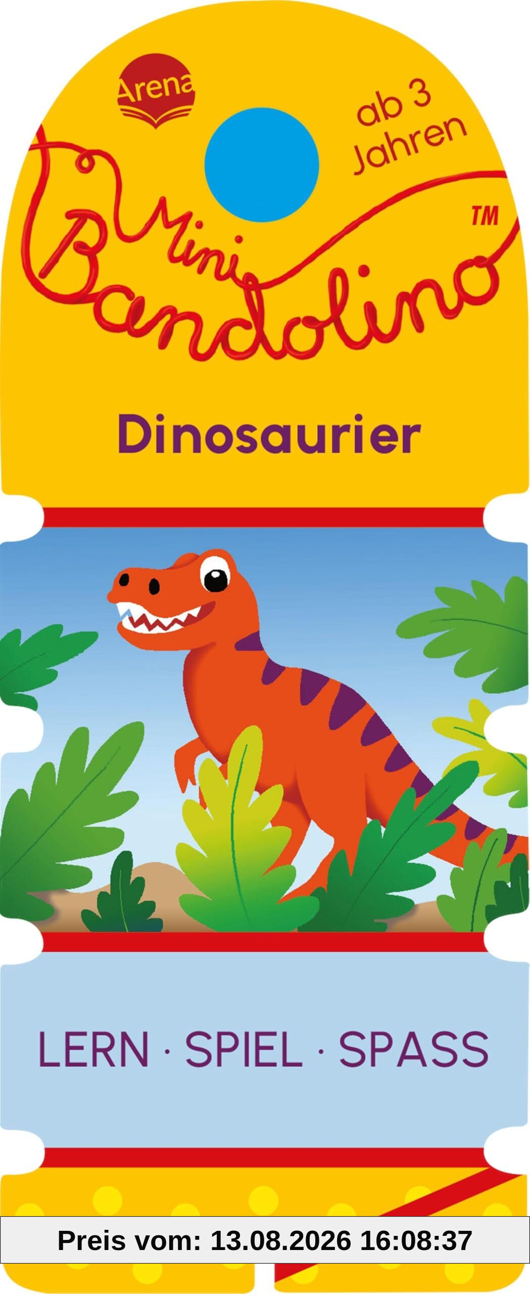 Mini Bandolino. Dinosaurier: Lernspiel mit Lösungskontrolle für Kinder ab 3 Jahren