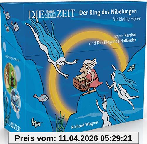 Der Ring des Nibelungen, Parsifal, Der fliegende Holländer, Hörspiel mit Opernmusik für kleine Hörer (Die ZEIT-Edition 6 CD-Box) (Der Ring des Nibelungen für kleine Hörer, Die ZEIT-Edition)