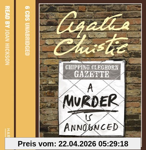 Murder is Announced: Complete & Unabridged